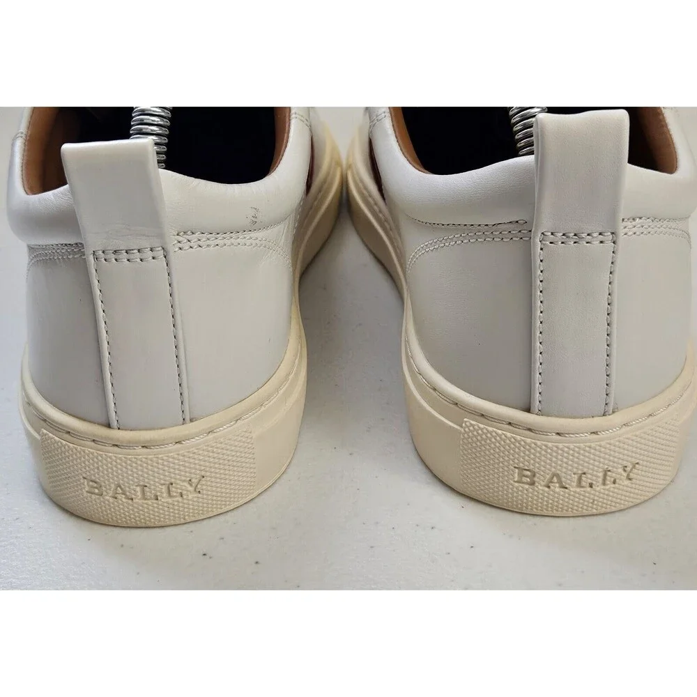 BALLY Sneakers White HELVIO-107 Mens Sz US 8D With Box Extra Laces Trainspotting - Picture 3 of 8